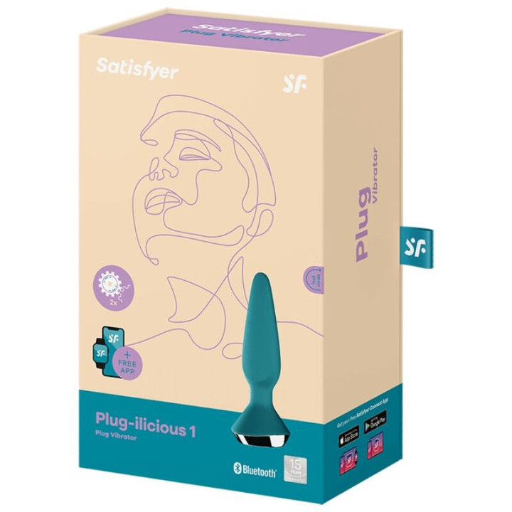 Satisfyer - Vibrateur Plug Ilicious 1 Plug Vert
