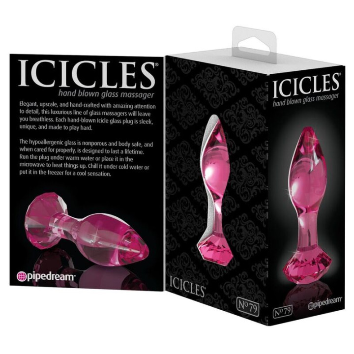Icicles - Plug Anal de Vidro n. 79