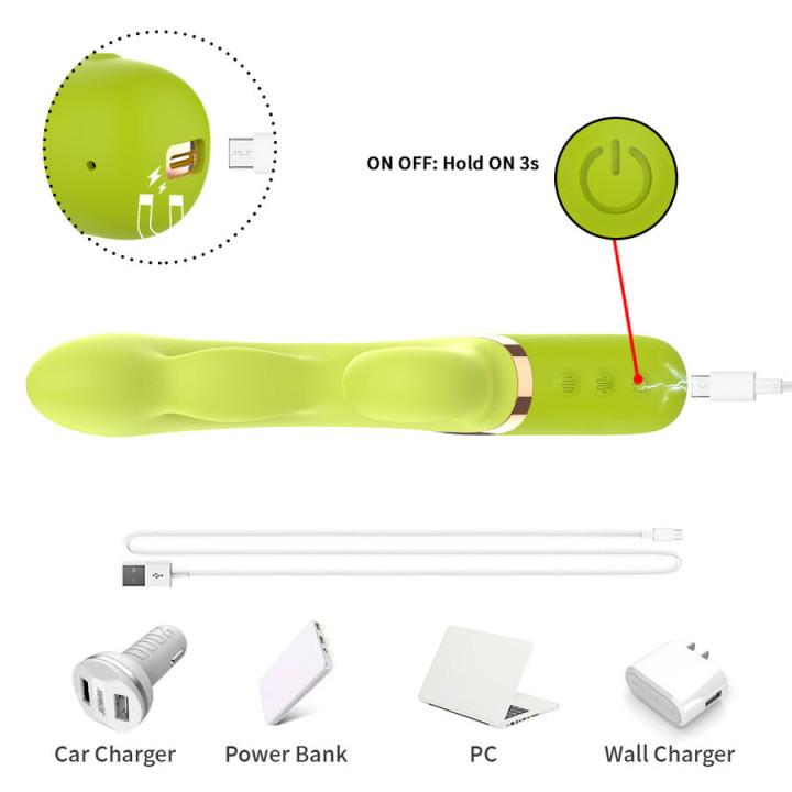 Armony - Gonfiatore Punto a Per Stimolatore Vibratore Verde