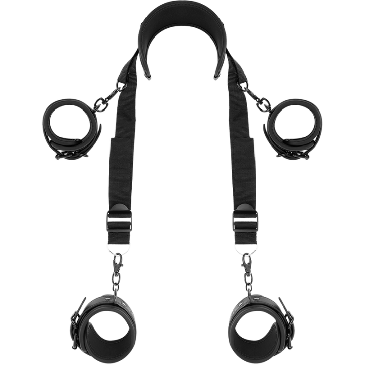 Fetish Submissive - Posición Master Con 4 Esposas Con Forro de Neopreno