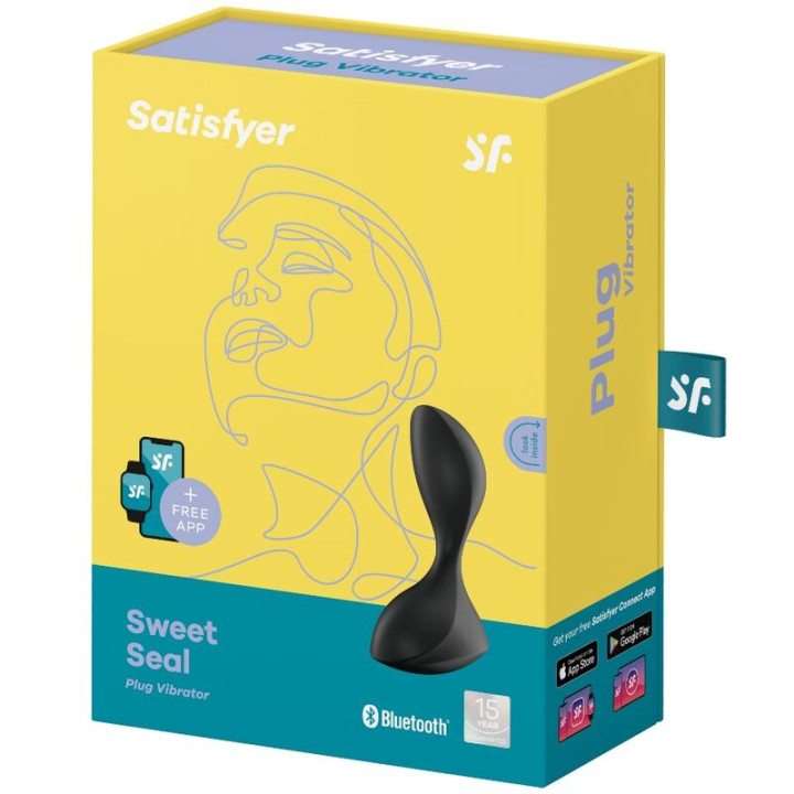 Satisfyer - Application de Plug Vibrant Sweet Seal Noir
