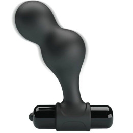 Mr Play - Plug Anale Vibratore in Silicone Nero