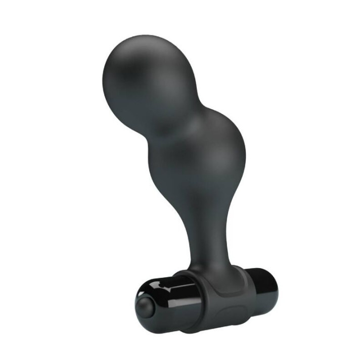 Mr Play - Black Silicone Vibrator Anal Plug