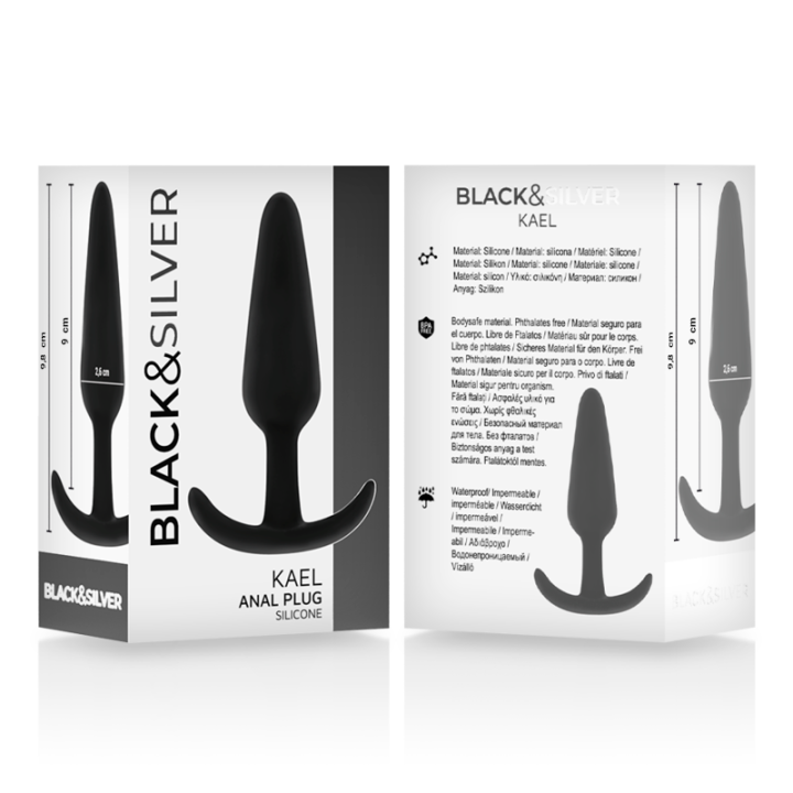 Black&Silver - Kael Silikon Analplug Mit Mittlerem Griff