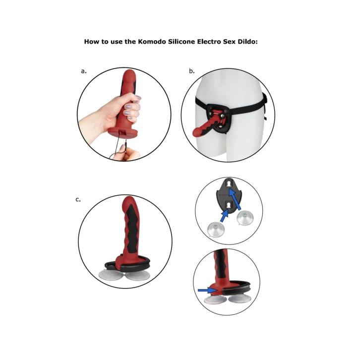 Electrastim - Dildo Komodo Silicone Fusion