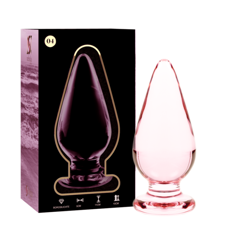 Nebula Series by Ibiza - Modelo 4 Plug Cristal Rosa 11 cm -o- 5 cm