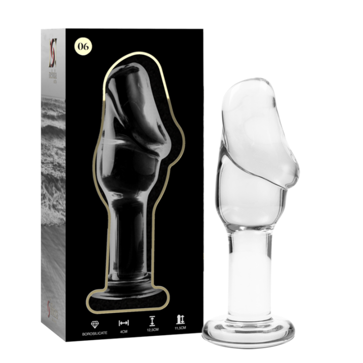 Nebula Series by Ibiza - Modelo 6 Plug Cristal Transparente 12.5 cm -o- 4 cm