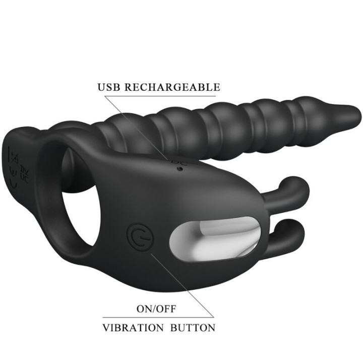 Pretty Love - Blackney Anelli Per Pene Con Spina Vibratore