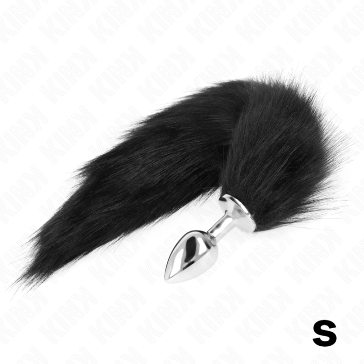 Kink - Anal Plug Grösse s 7 x 3 cm Mit Kunststoffschwanz 40 cm Schwarz