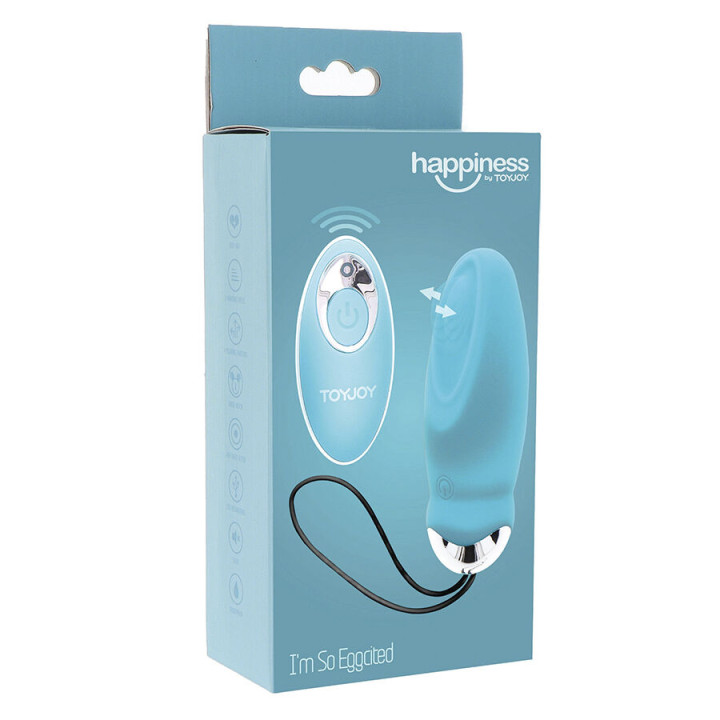 Toyjoy - Happiness i'm so Eggcited Remote Control Vibrator Blue