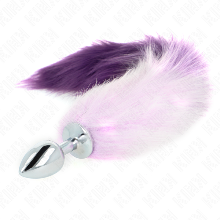 Kink - Plug Anal Taille s 7 x 3 cm Avec Queue Synthétique 40 cm Violet