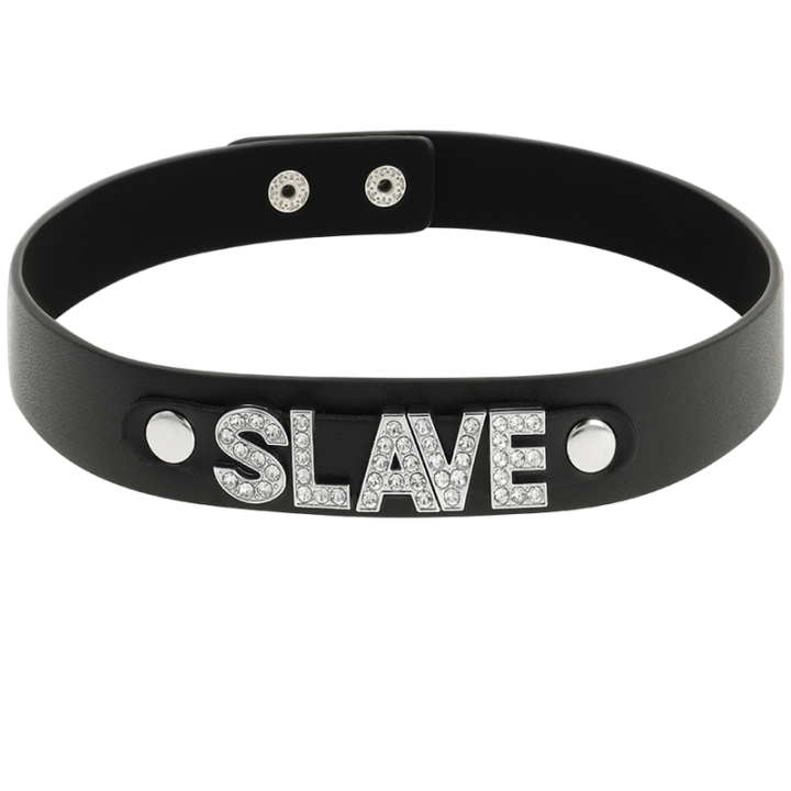 Coquette Chic Desire - Slave Weganski Choker Skorzany