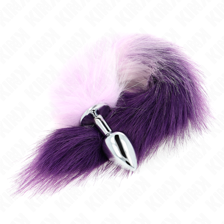 Kink - Plug Anal Taille s 7 x 3 cm Avec Queue Synthétique 40 cm Violet