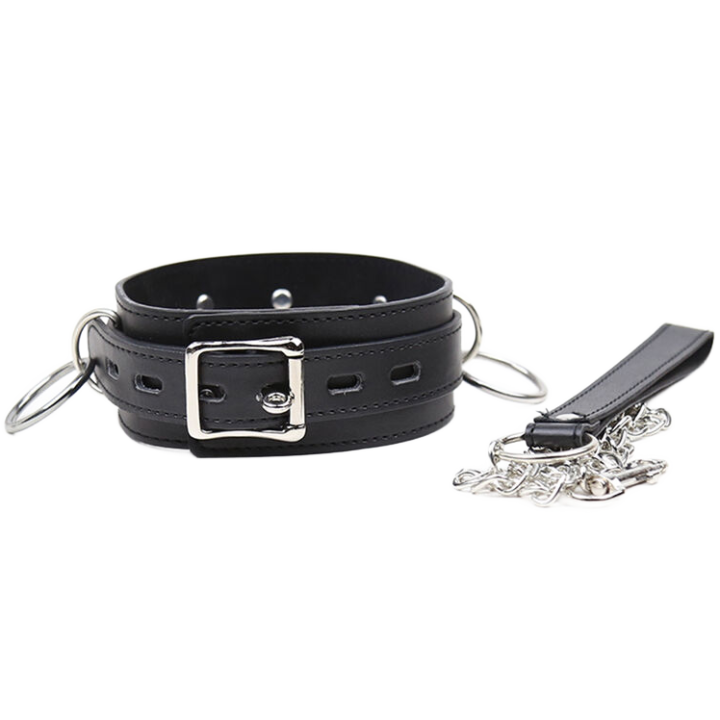 Ohmama Fetish - Collier de Soumission Avec 3 Anneaux