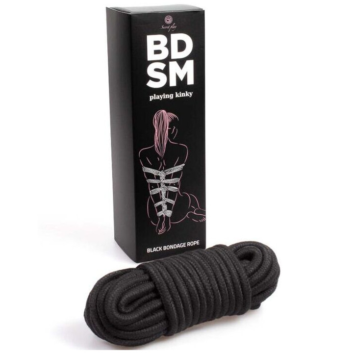 Secretplay - Schwarzes Bondage-Seil Bdsm-Kollektion