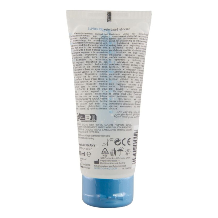 Hot - Superglide Liquid Pleasure Gleitmittel Auf Wasserbasis 100 ml