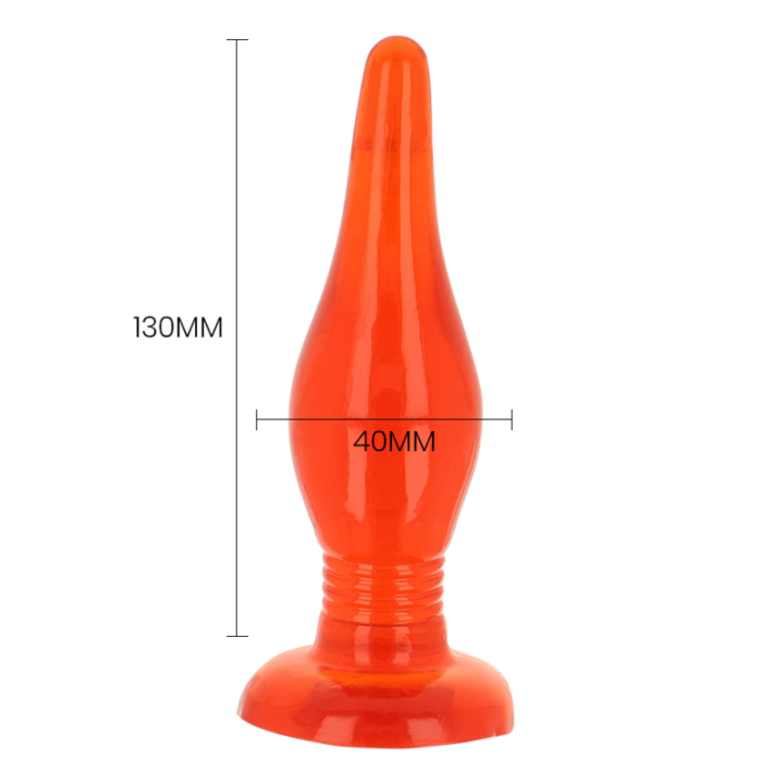 Baile - Plug Anal Soft Touch Vermelho 14.2 cm