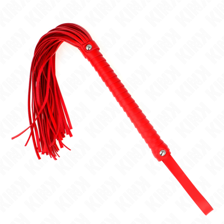Kink - Frusta Con Manico Rosso Strutturato 48,5 cm
