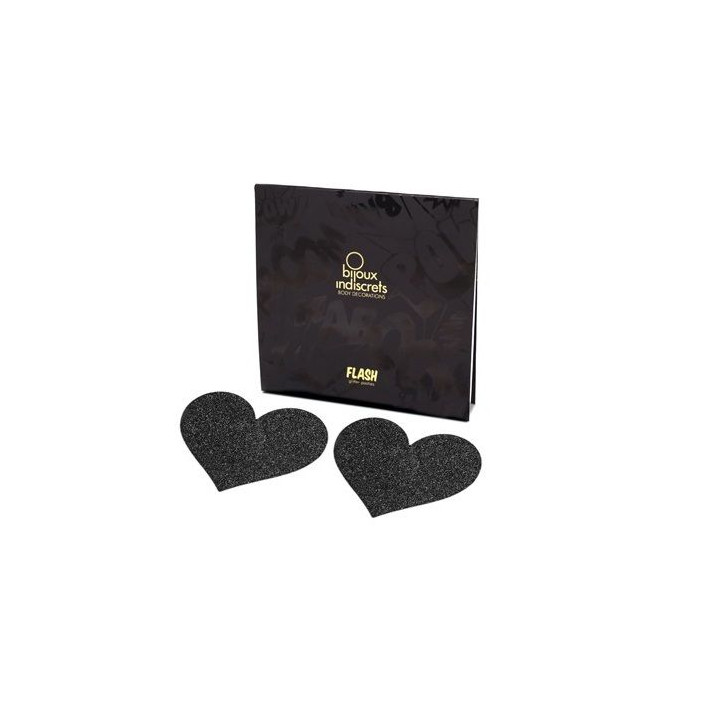 Bijoux - Indiscrets Flash Nero Tagli Capezzoli Cuore