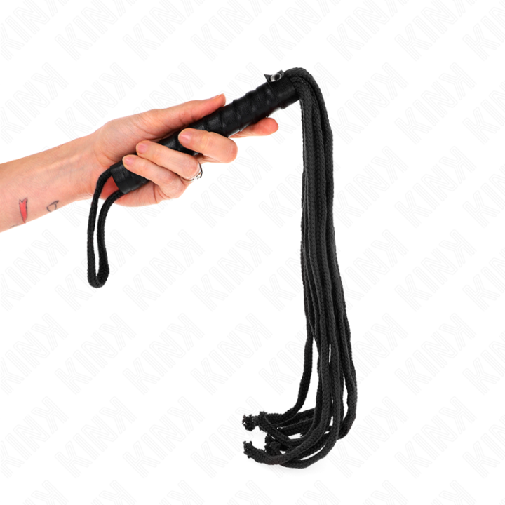 Kink - Látigo de Cuerda Negro 56 cm