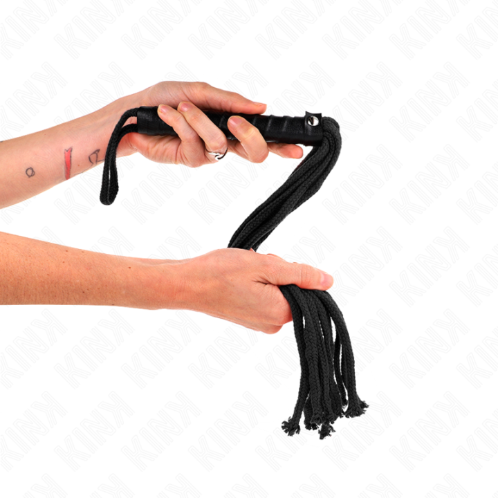 Kink - Látigo de Cuerda Negro 56 cm