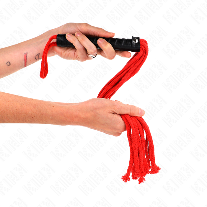 Kink - Fouet Corde Rojo 56 cm