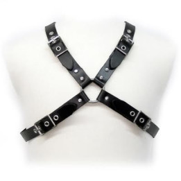 Leather Body - Schwarzer Schnalle Harness Für Mnner