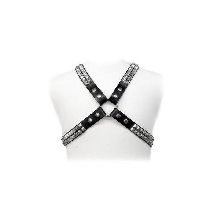 Leather Body - Pyramid Stud Harness