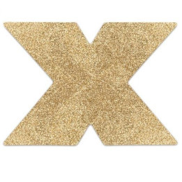Bijoux - Indiscrets Flash Cross Gold Nippelabdeckungen
