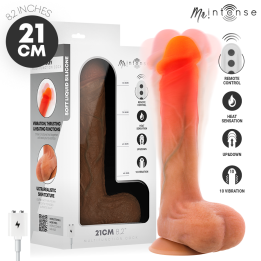 Mr Intense - Bradley Silikon-Vibrationsdildo Mit Wärmeeffekt Und Fernbedienung 21 cm -ø- 4,2 cm