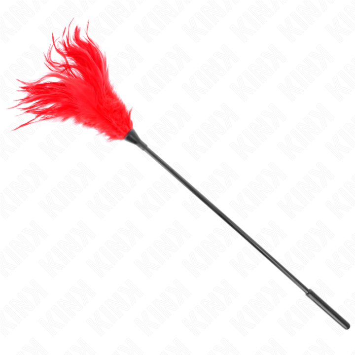 Kink - Plumas Múltiples Para Cosquillas Rojo 45 cm