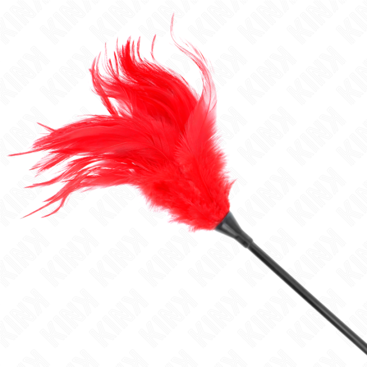 Kink - Plusieurs Plumes de Chatouilles Rouges 45 cm