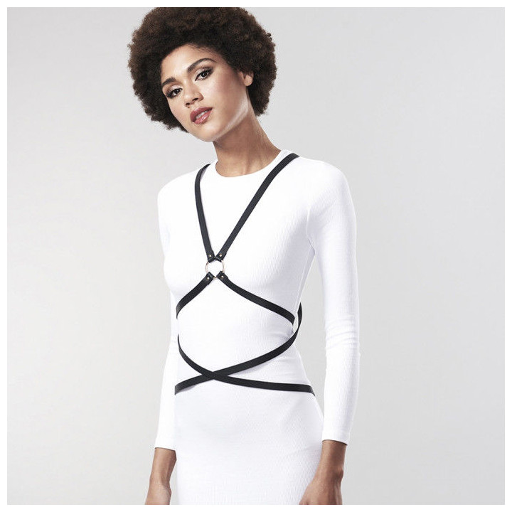 Bijoux Indiscrets Maze - Arnês Multi-Way Preto