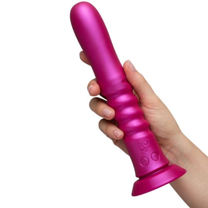 Romp - Jiggle Vibrador Com Movimentos Para Cima e Para Baixo Com Ventosa Rosa