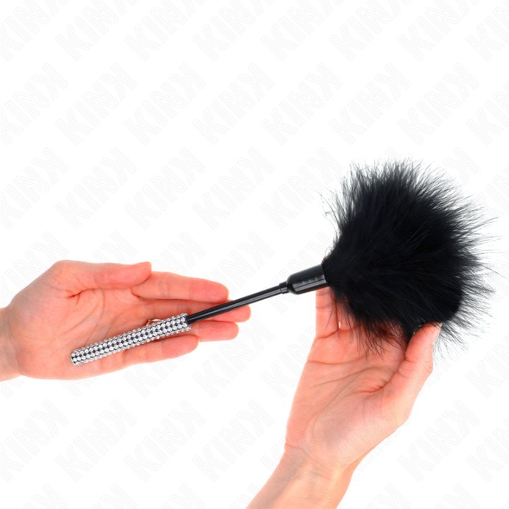 Kink - Plumes Chacouilles Avec Manche Strass 27 cm