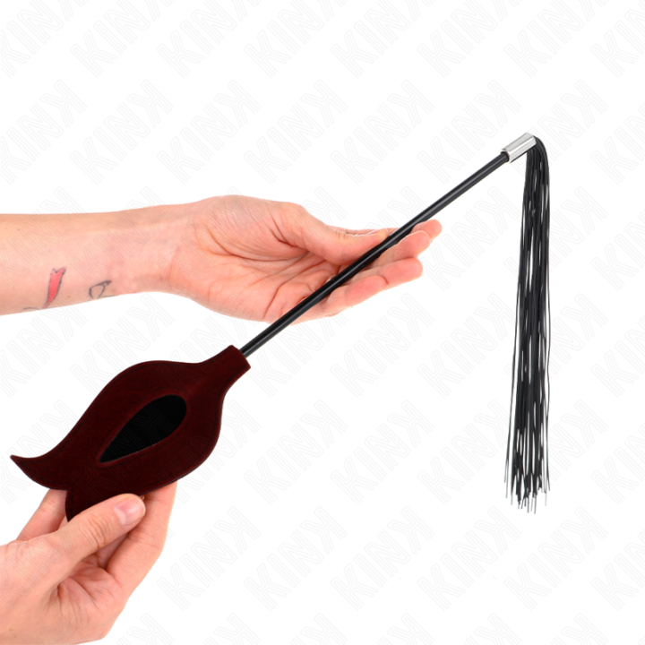 Kink - Bicz Silikonowy w Ksztalcie Rózy 45 cm