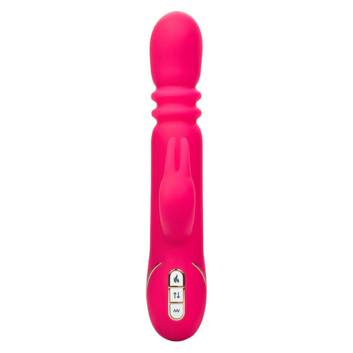 Calexotics - Jack Fantasy Vibratore Triplo Riscaldato Rosa Coniglio