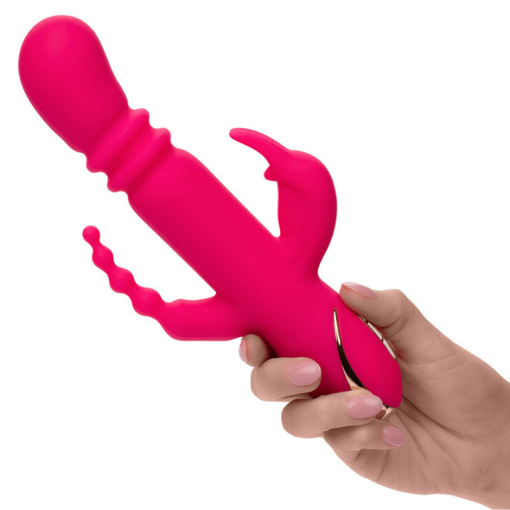 Calexotics - Jack Fantasy Dreifach Beheizter Vibrator Rabbit Rosa