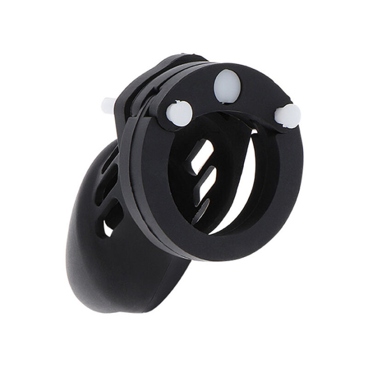 Hidden Desire - Extreme Chastity Cock Cage Silicone Size s Black