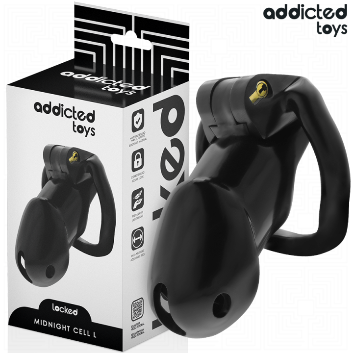 Addicted Toys Locked - Mindnight Cell Gabbia Per Pene Taglia l