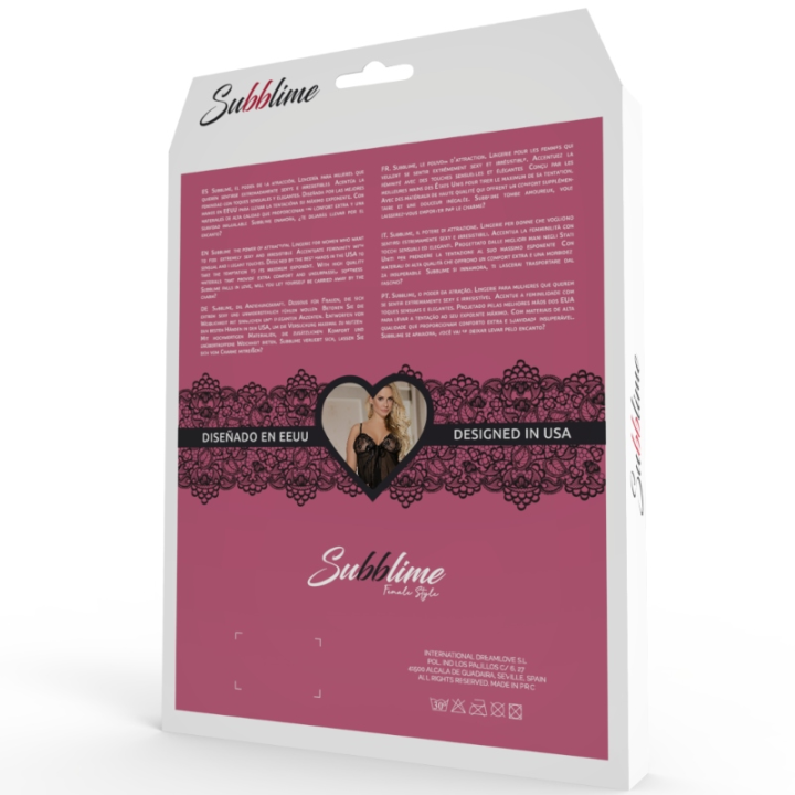 Subblime - Dresses Robe Courte + String Rouge l / xl