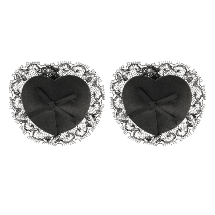 Coquette Chic Desire - Nippelabdeckungen Aus Schwarzer Spitze
