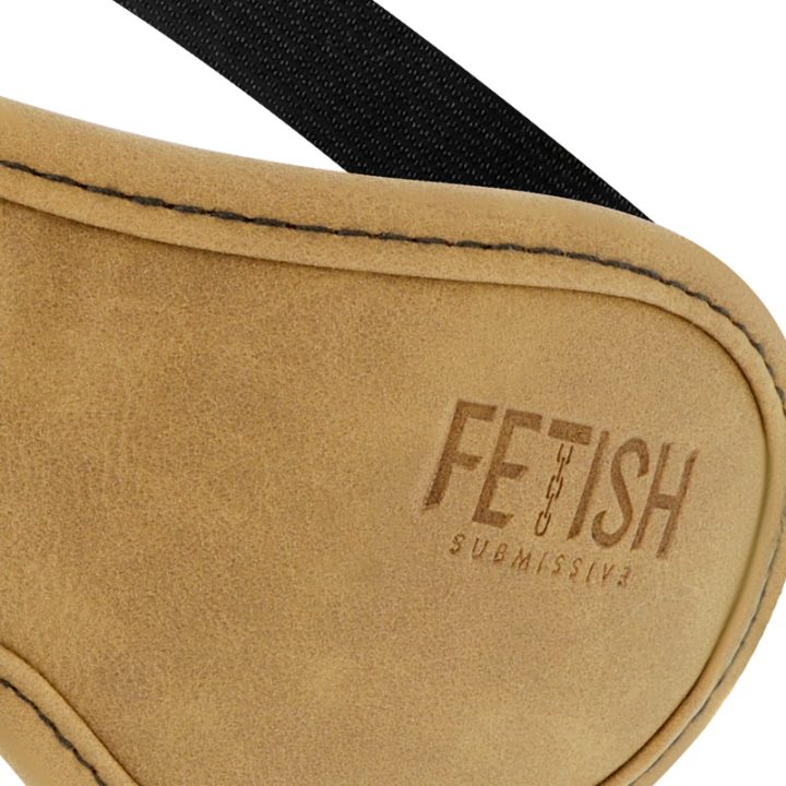 Fetish Submissive Origin - Mscara de Couro Vegano Com Forro de Neoprene
