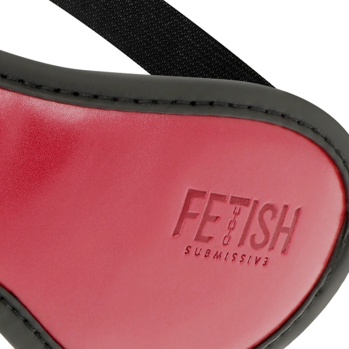 Fetish Submissive Dark Room - Mscara de Couro Vegano Com Forro de Neoprene