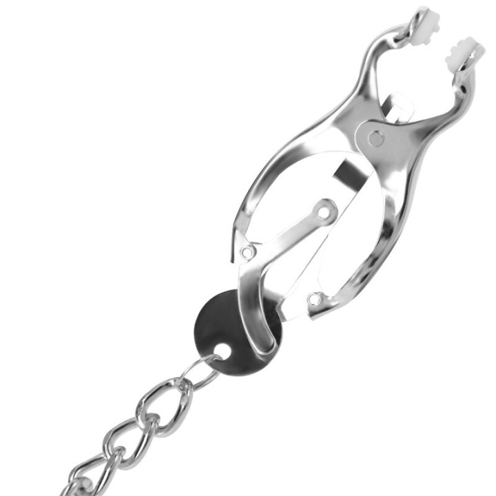 Darkness - Nippelklemme Aus Metall Mit Kette