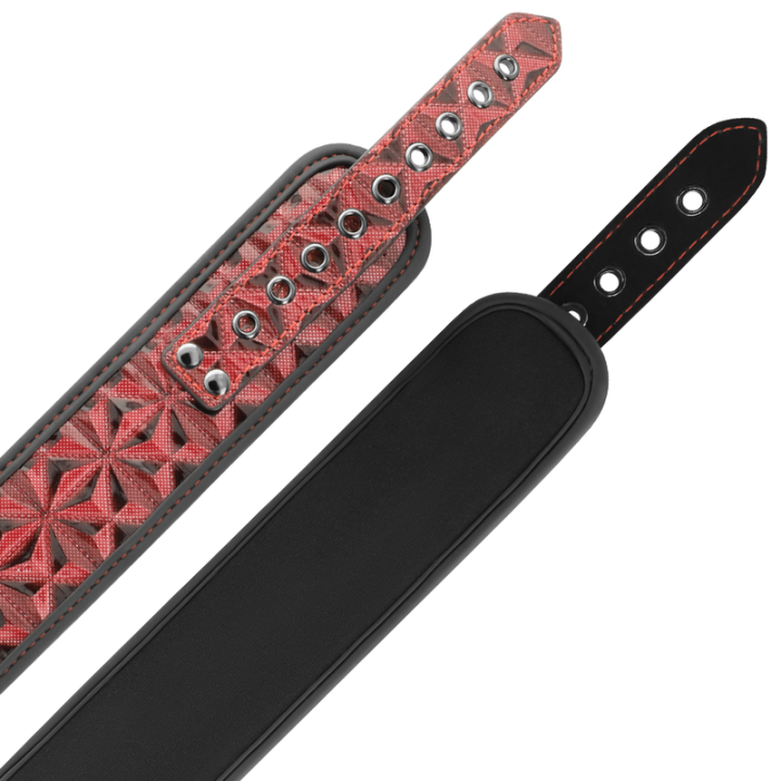 Begme - Colar Edio Vermelha Com Braadeiras Com Forro de Neoprene