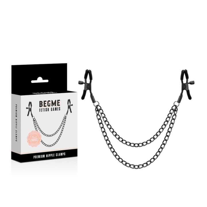 Begme - Clip Per Capezzoli Red Edition Con Catena