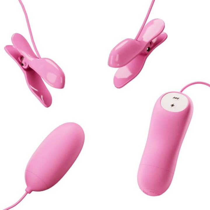 Pretty Love - Pinzette Mit Vibration Und Rosa Eletroschock