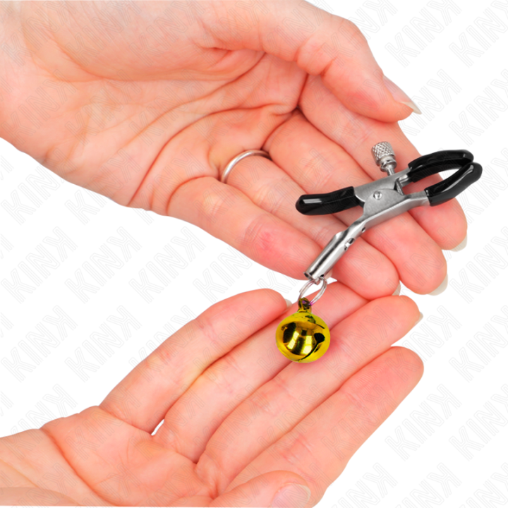 Kink - Gold Single Bell Nipple Clamp 6 cm