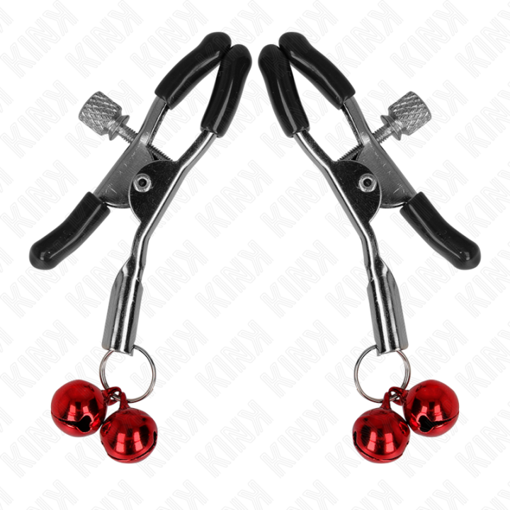 Kink - Doppelte Glocken-Nippelklammere Rot 6 cm